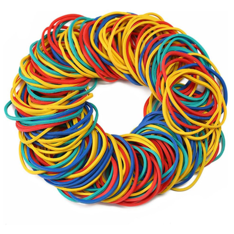 Articole ambalare - Set Elastice Bani, 90g, Rezistente si Versatile, pentru Organizare Bancnote si Documente, din Cauciuc Natural 