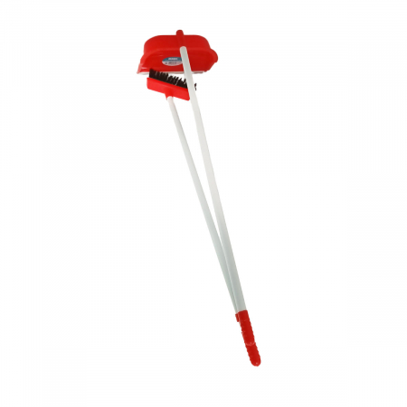 Perii si maturi - Set faras si matura, cu cozi de 78 cm, Y-445, rosu