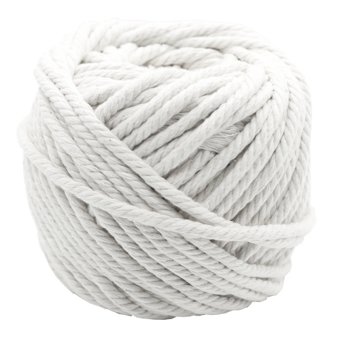 Sfoara - Sfoara Bumbac Alb, Ghem 90g, pentru Legat si Ambalat, Utilizare in Bucatarie, Arta si Gradina