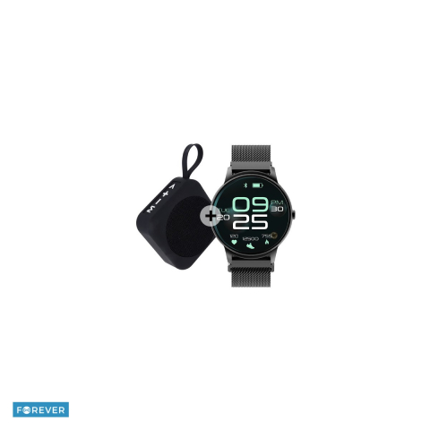 Ceasuri smart - Smartwatch Forever ForeVive 2 SB-330, cu difuzor Bluetooth 3W, negru, ecran 1,30 ", 200 mAh, IP68, 32MB RAM