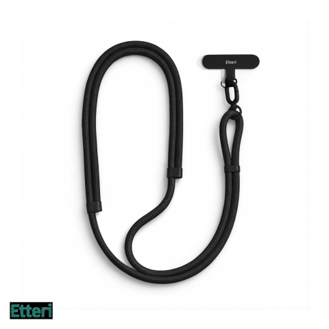 Snururi si lanturi telefon - Snur de gat pentru telefon, Negru