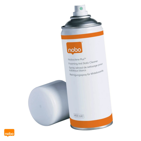 Accesorii prezentare - Spray Nobo Clene Plus, pentru curatare si intretinere whiteboard, utilizare frecventa, 400 ml, 66x200x66 mm