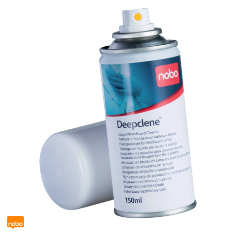 Accesorii prezentare - Spray Nobo Deepclene, pentru curatare si intretinere whiteboard, indeparteaza cerneala permanenta, utilizare frecventa, 150 ml, 51x144x51 mm