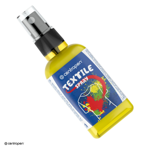 Vopsea pentru textile - Spray vopsea pentru textile Centropen, 110 ml, galben