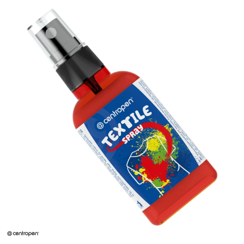 Vopsea pentru textile - Spray vopsea pentru textile Centropen, 110 ml, rosu