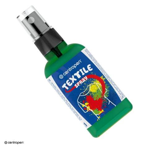 Vopsea pentru textile - Spray vopsea pentru textile Centropen, 110 ml, verde