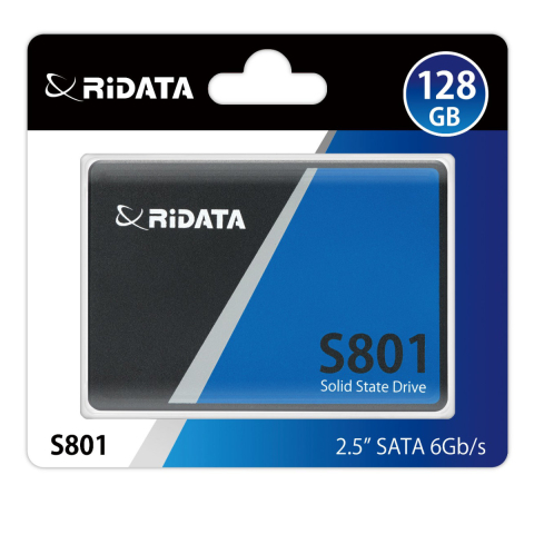 SSD SATA 3 - SSD 2.5 SATA 128GB RIDATA S801, Viteza 400 MB/s, pentru Upgrade Laptop si PC Vechi, Consola PS4, Sistem de Operare, cu Eficienta Energetica si Tehnologie TRIM