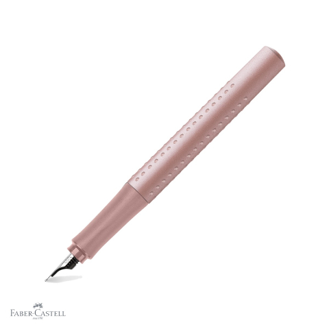Birotica papetarie - Stilou Faber-Castell Grip 2011 Rose Pal, penita B, suprafata mata cu grip cauciucat, pentru dreptaci si stangaci