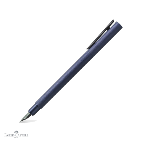 Stilouri premium - Stilou Faber-Castell Neo Slim Aluminium, penita F din otel inoxidabil, corp metalic albastru, pentru profesionisti