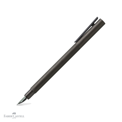 Stilouri premium - Stilou Faber-Castell Neo Slim din aluminiu anodizat negru, penita fina F, pentru profesionisti