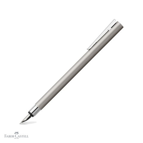 Stilouri premium - Stilou Faber-Castell Neo Slim Metal Mat, penita otel inoxidabil, design subtire modern, pentru profesionisti
