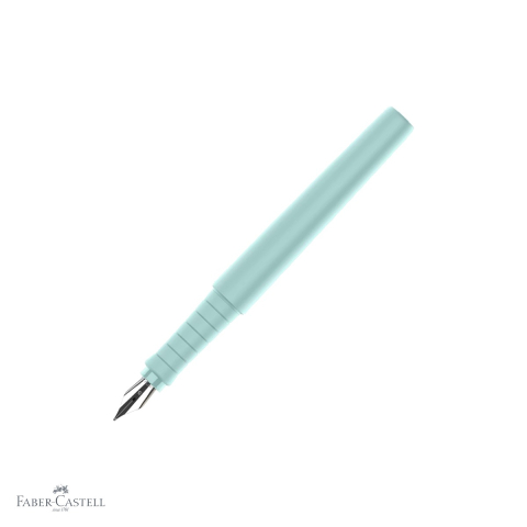 Birotica papetarie - Stilou Faber-Castell Poly Pen, varf B, culoare bleu Caraibe, pentru scriere lina si precisa