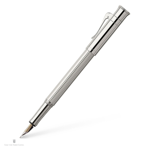 Birotica papetarie - Stilou Graf von Faber Castell Classic Platinum, penita F