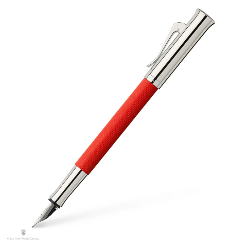 Birotica papetarie - Stilou Graf von Faber Castell Guilloche India Red, penita M