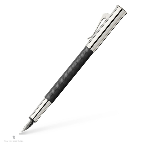 Instrumente de scris - Stilou Graf von Faber Castell Guilloche, negru, penita F