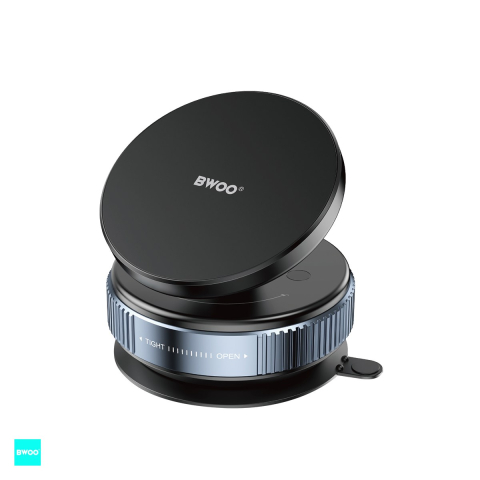 Suport si docking telefoane - Suport auto BWOO ZJ138, cu ventuza, magnetic, negru