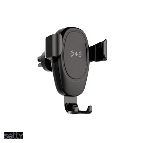 Accesorii IT - Suport auto Setty IUS-01, prindere in grila de ventilatie, negru
