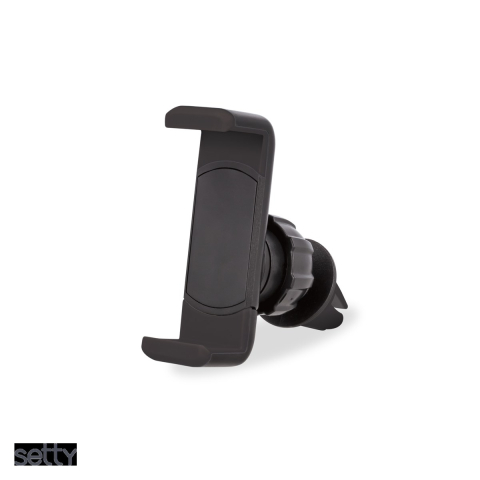 Suport si docking telefoane - Suport auto Setty US-01, prindere in grila de ventilatie, negru