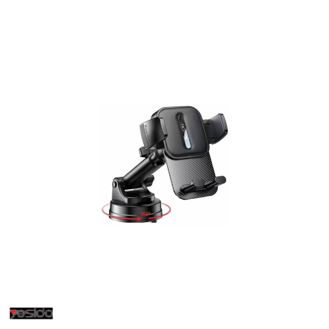 Accesorii IT - Suport auto Yesido C174, cu prindere adeziva, negru