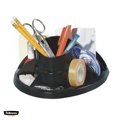 Birotica papetarie - Suport de birou Fellowes cu 7 compartimente, din plastic, negru
