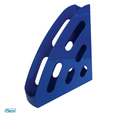 Birotica papetarie - Suport documente Flaro Economic, din plastic, 250x80x290 mm, albastru