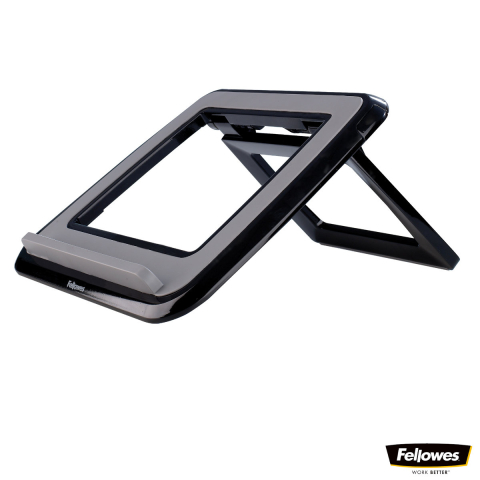Suporturi ergonomice pentru laptop - Suport ergonomic pentru laptop, Fellowes I-Spire Quick-Lift, 7 unghiuri reglabile, pliabil, pentru laptop pana la 17 inch (4.5 kg), negru