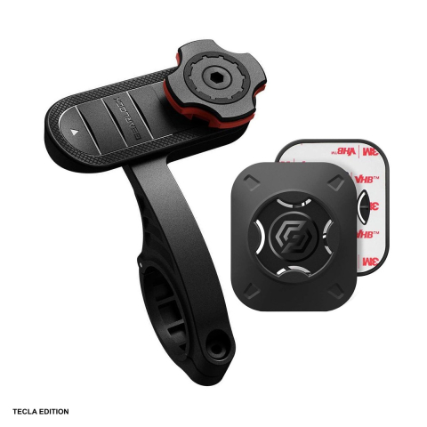 Suport si docking telefoane - Suport frontal pentru bicicleta, ultrausor, Spigen Gearlock MF100, negru