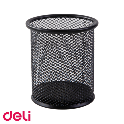 Organizatoare si suporturi de birou - Suport instrumente scris Deli, plasa metalica mesh, organizator birou compact
