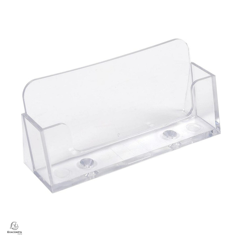Birotica papetarie - Suport pentru carti de vizita Exacompta, din plastic, pana la 50 de carti, 34x102x47 mm, transparent