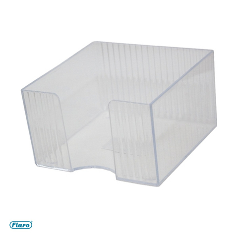 Birotica papetarie - Suport pentru cub de hartie Flaro, din plastic, 9x9 cm, transparent