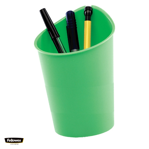 Birotica papetarie - Suport pentru instrumente de scris Fellowes G2DESK, din plastic, inaltime 134 mm, diametru 96 mm, verde
