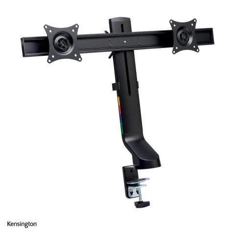 Produse ergonomice - Suport pentru monitor Kensington SmartFit Space-Saving, 2 brate reglabile, clema C sau grommet, inaltime 239-470 mm, negru