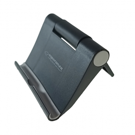 Suport birou - Suport pliabil de birou, Esperanza Faro, pentru smartphone si tableta, dimensiuni 98 x 77 x 12 mm, unghi reglare 180 grade