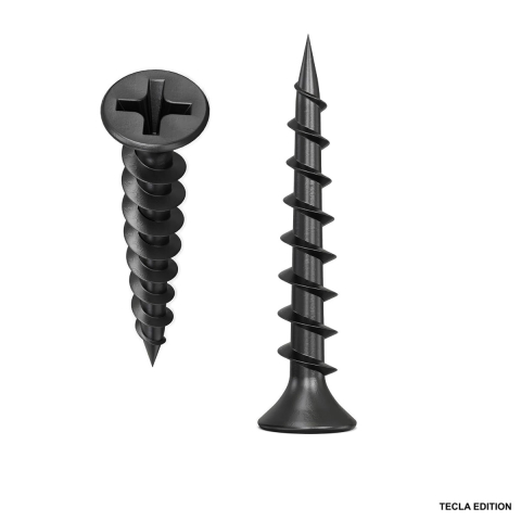 Sisteme de Fixare - Surub autofiletant pentru gips-carton, 3.5x55 mm, filet rapid pentru lemn, cap inecat PH2, otel fosfatat