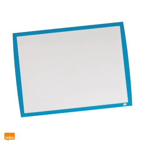 Birotica papetarie - Tabla magnetica Nobo Joy cu rama albastra, suprafata alba, 43x58.5 cm