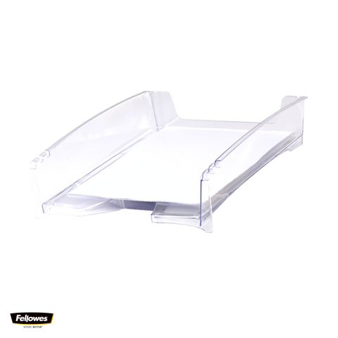 Birotica papetarie - Tavita documente Fellowes G2DESK, din material reciclat, 90x278x353 mm, transparent