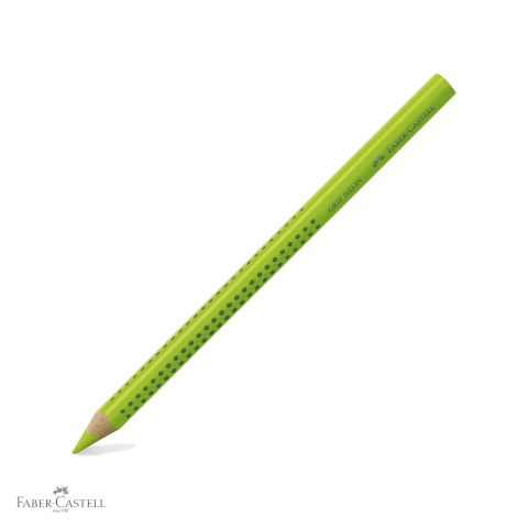 Markere - Textmarker creion Faber-Castell Grip fluorescent verde, mina 5.4 mm, zona ergonomica triunghiulara, pentru marcare texte
