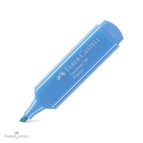 Markere - Textmarker Faber-Castell 1546, culoare albastru marin pastel, linie reglabila, pentru birou si scoala