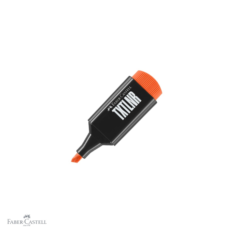 Markere - Textmarker mini Faber-Castell, superfluorescent portocaliu, varf tesit 1-5 mm, pentru evidentiere text