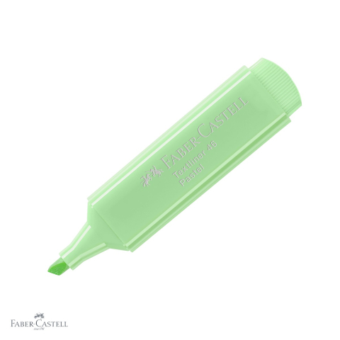 Markere - Textmarker verde pastel Faber-Castell 1546, cerneala pe baza de apa, linie reglabila, pentru birou si studiu