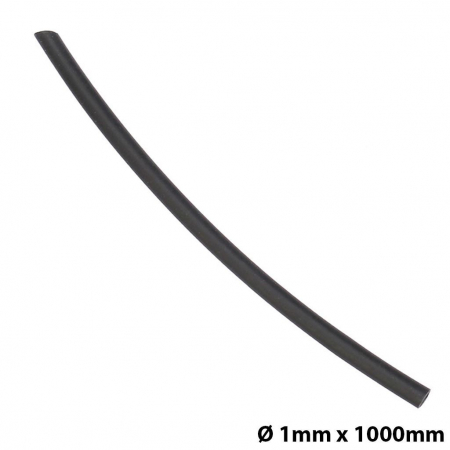 Elemente de prindere - Tub termocontractabil RSFR, izolare si protectie,1mm, lungime 1m, negru