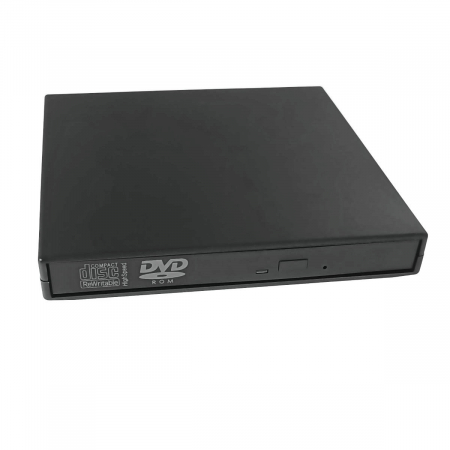 Multimedia Player - Unitate CD DVD externa portabila, conectare USB, 140 x 136 x 18 mm, neagra