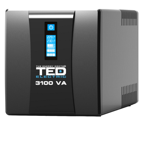 Sisteme UPS - UPS Line Interactive 3100VA 1800W • 3xSchuko • Management Remote • LCD • 4xBaterii 12V 9Ah • Komplet6 Protectie • TED Electric TED004673