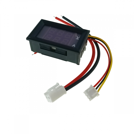 Masurare si testare a curentului electric - Voltmetru si ampermetru, capacitate masura DC 0 - 100V si 0 - 10A, afisaj digital, cu fire de conectare