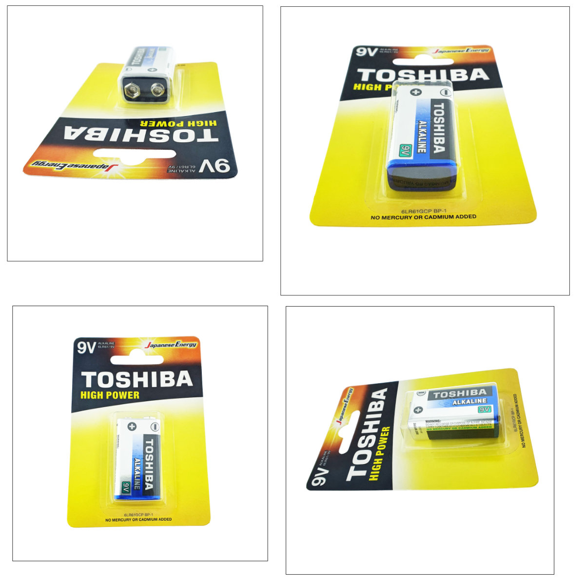 Baterie 9V alcalina, Toshiba High Power 6LR61 , in blister [4]