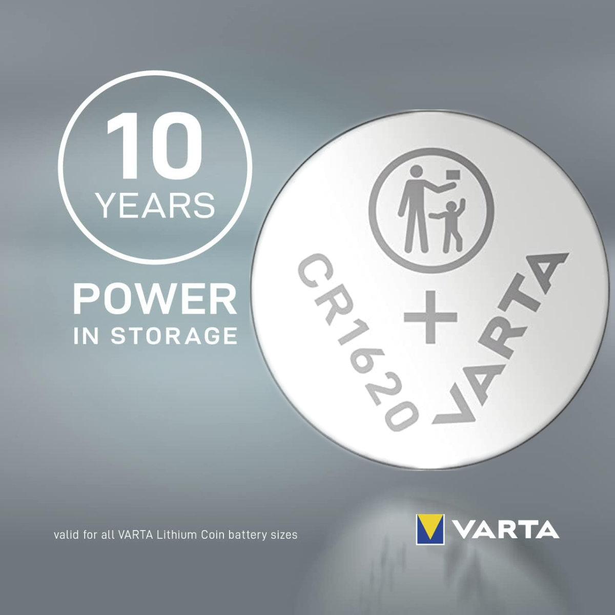 Baterie Litiu 3V CR1620, tip moneda, Varta 27693, in blister [3]