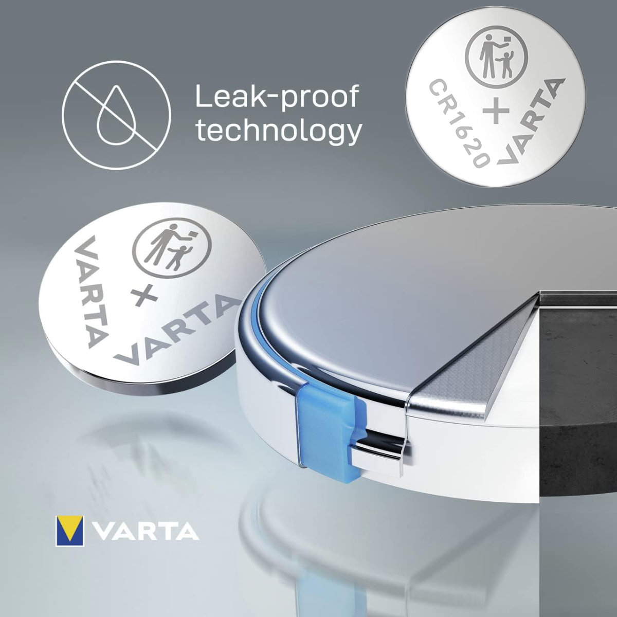 Baterie Litiu 3V CR1620, tip moneda, Varta 27693, in blister [4]