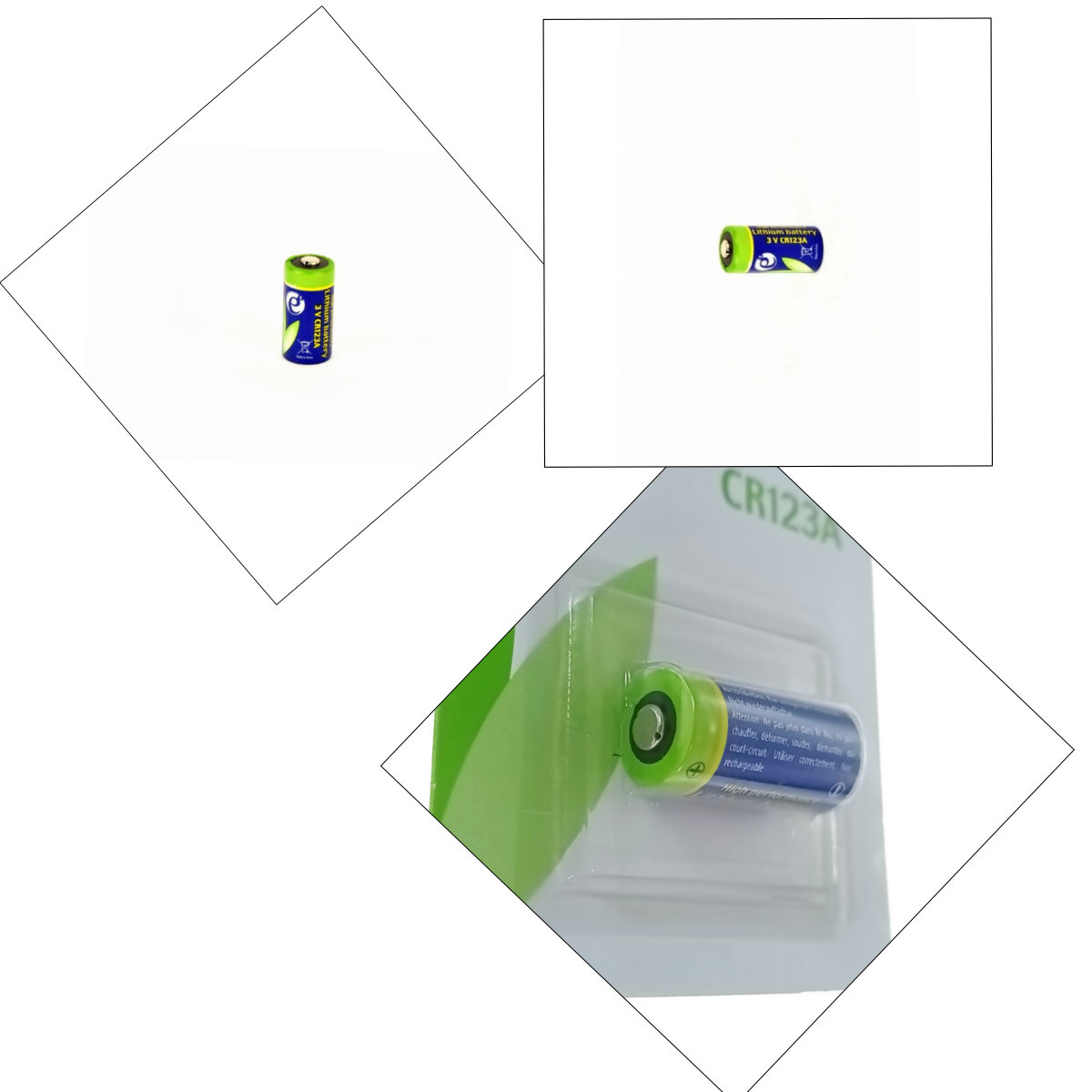 Baterie Litiu 3V CR123A, cilindrica, Energenie EG-BA-CR123-01, in blister, albastru cu verde [5]