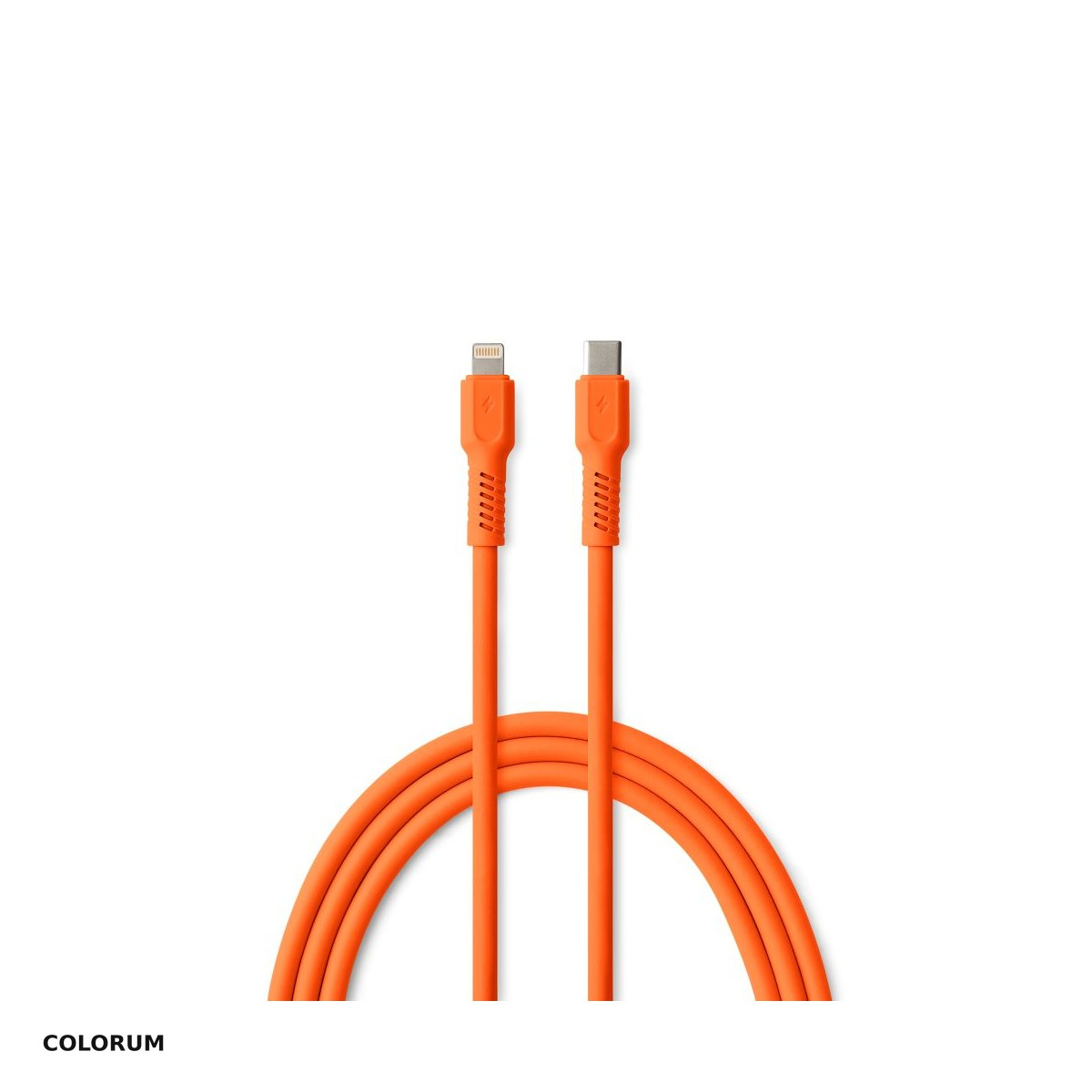 Cablu de date Colorum CK12-CL-10, USB-C - Lightning, 1,8 m, 2,4A, portocaliu [1]