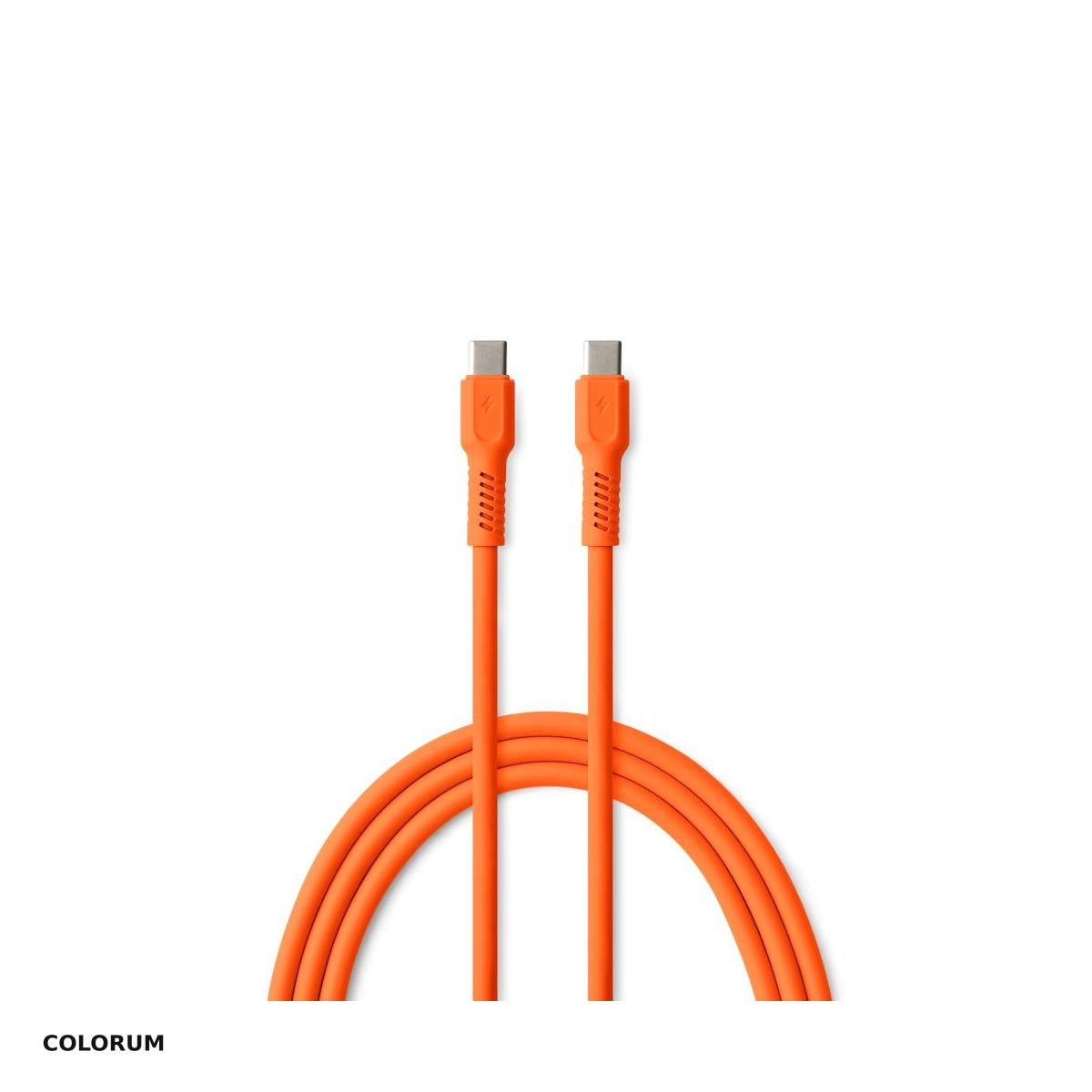 Cablu de date Colorum CK60-CC-10, USB-C - USB-C, 1,8 m, 3A, portocaliu [1]